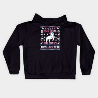 Funny Unicorn Lover Ugly Christmas Sweater Kids Hoodie